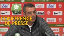 Conférence de presse AS Nancy Lorraine - Stade de Reims (0-2) : Patrick GABRIEL (ASNL) - David GUION (REIMS) - 2017/2018