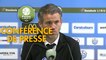 Conférence de presse Tours FC - FC Lorient (3-1) : Jorge COSTA (TOURS) - Mickaël LANDREAU (FCL) - 2017/2018