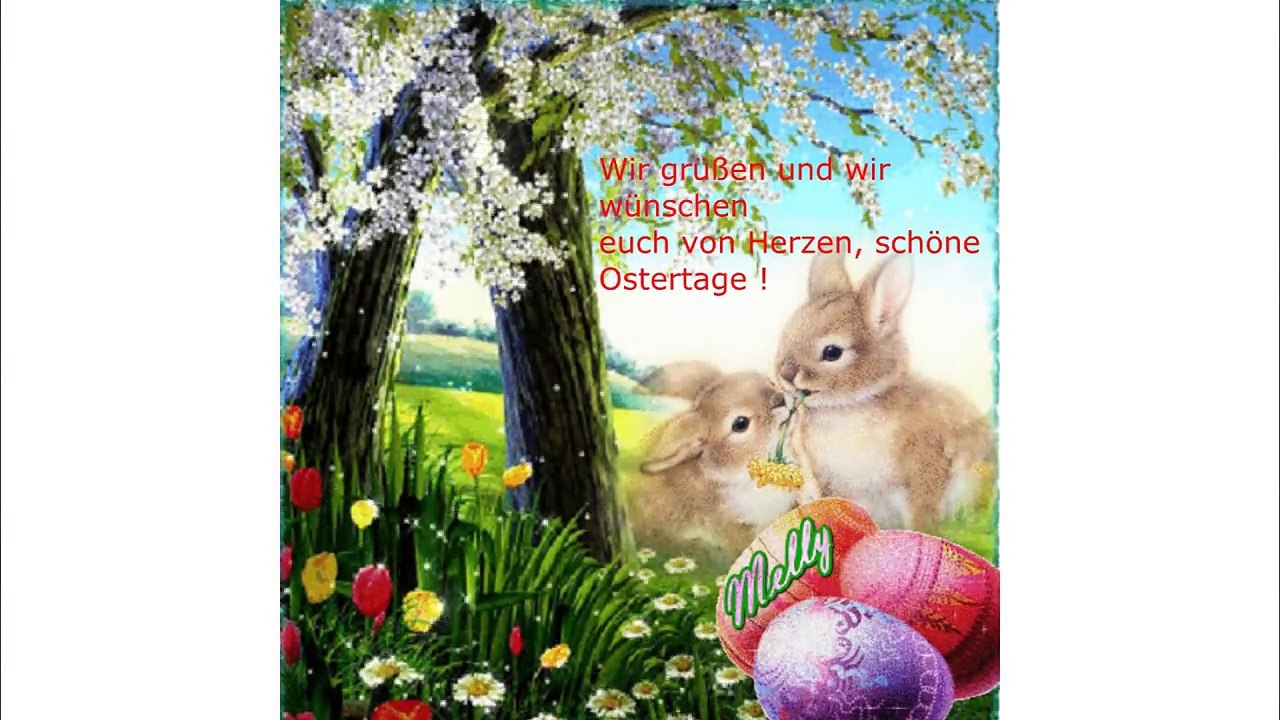 Zauberhafte Oster Grüße - Frohe Ostern ! - Happy Easter !