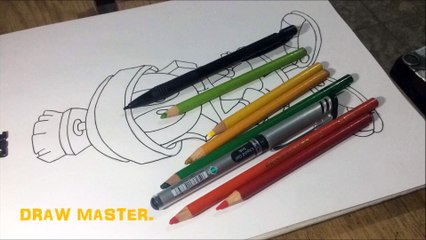 How to draw MARVIN Looney Tunes // Como dibujar a MARVIN