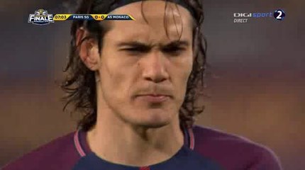 Edinson Cavani Goal - PSG 1-0 AS Monaco 31-03-2018