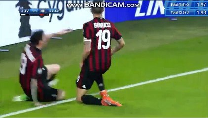 Leonardo Bunucci Super Goal HD - Juventus 1-1 AC Milan Serie A