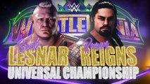 WWE 2k18 Brock Lesnar Vs Roman Reings Universal Championship Match Wrestlemania 34