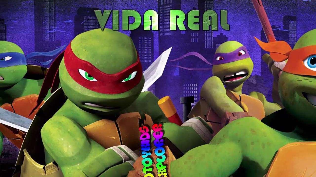 Tartarugas ninjas em português em Vida Real