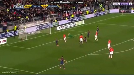 Deuxième but Edinson Cavani  PSG - Monaco  3-0