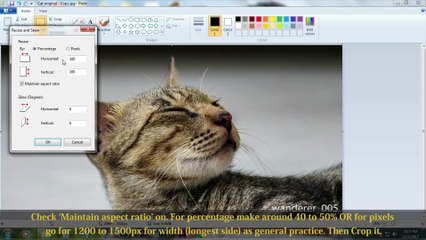 Reduce & compress image size | Same quality | Microsoft Paint Tutorial