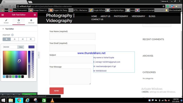 How to make Great Contact Us Page In WordPress # WordPress Tutorial # 6