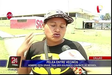 Callao: joven queda gravemente herido tras ataque con bate de béisbol
