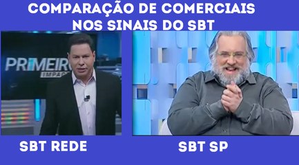 Comparação e diferenças dos comerciais locais do SBT Rede e SBT SP (31/03/18) | Repost Twitter