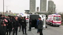 Polis servis aracı devrildi: 5 yaralı - İSTANBUL