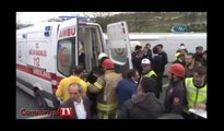 TEM'de çevik kuvvet aracı kaza yaptı: 6 polis yaralı