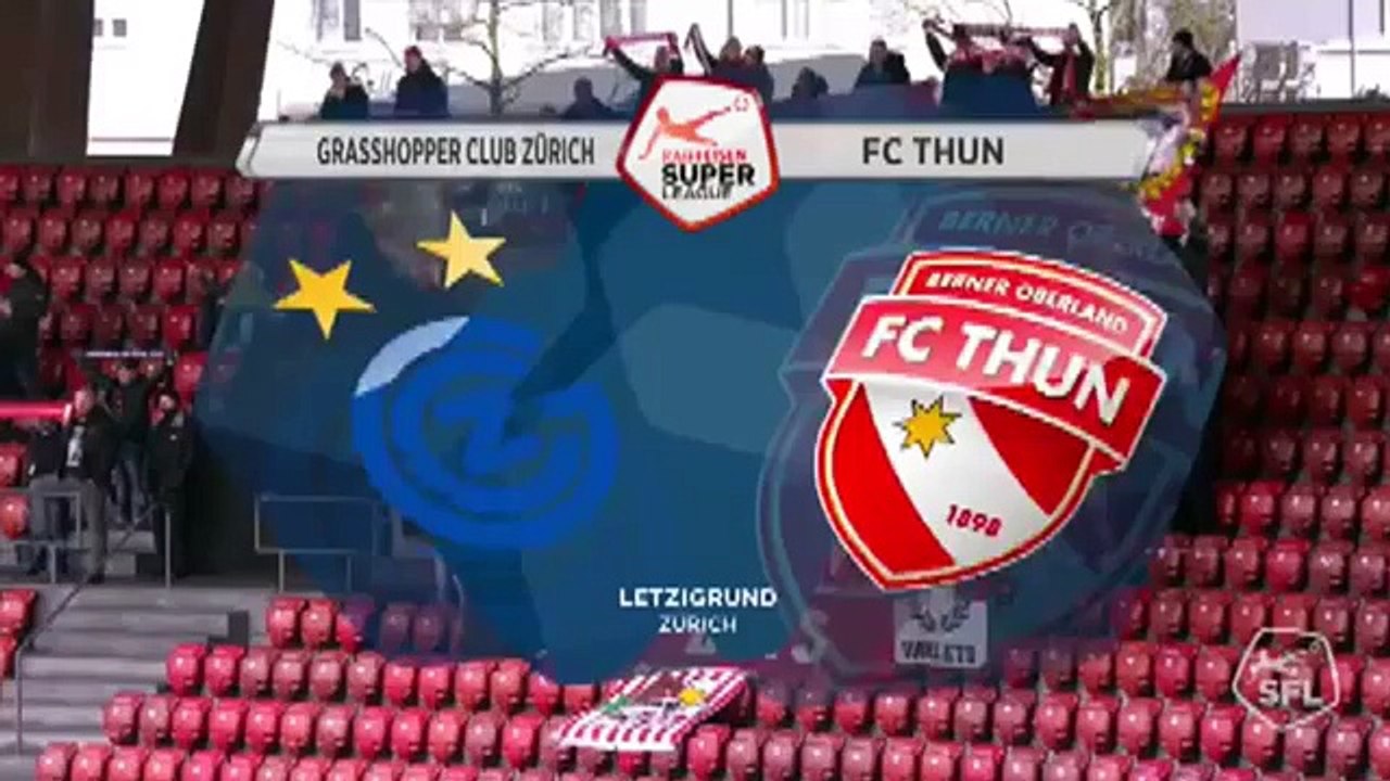 Grasshoppers 0:1 Thun (Switzerland. Super League. 31 March 2018)