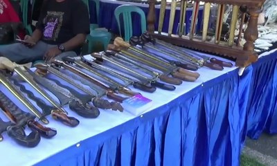 Ribuan Keris Sepuh Nusantara Dipamerkan di Ubud