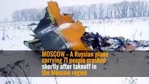 Russian Plane Crashes Near Moscow; 71 Are Feared Dead