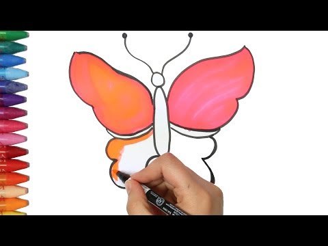 Kelebek nasıl çizilir - Çizelim Boyayalım