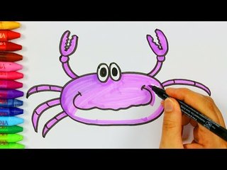 Yengeç nasıl çizilir - Çizelim Boyayalım