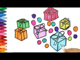 Hediye paketi nasıl çizilir - Çizelim Boyayalım