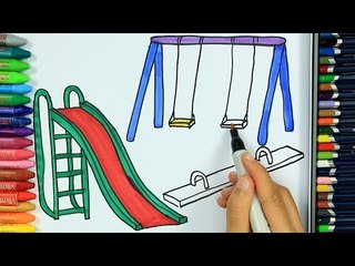 Cómo dibujar un parque infantil