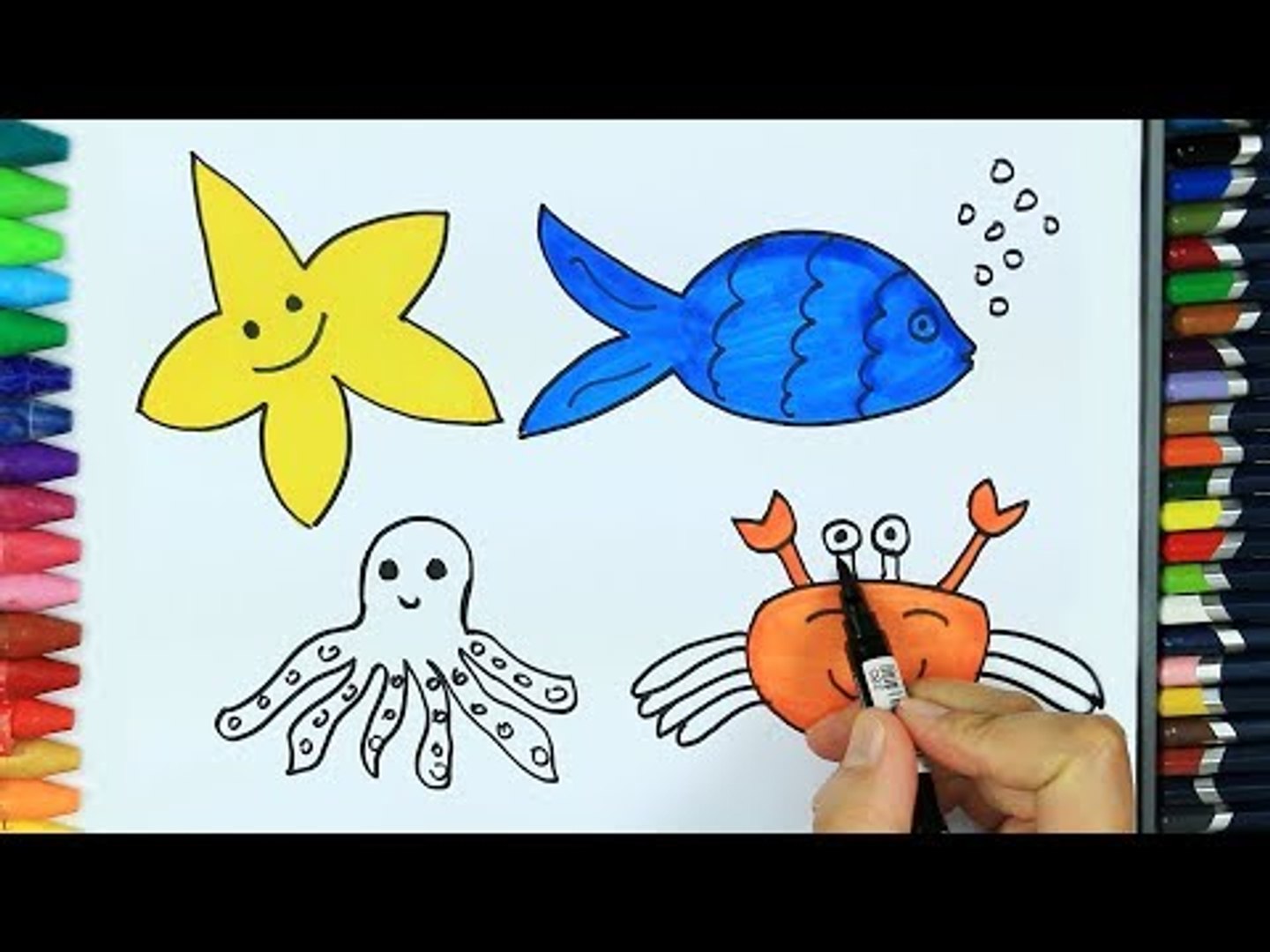 Cómo dibujar animales marinos - Vídeo Dailymotion
