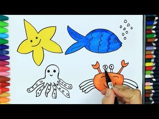 Cómo dibujar animales marinos
