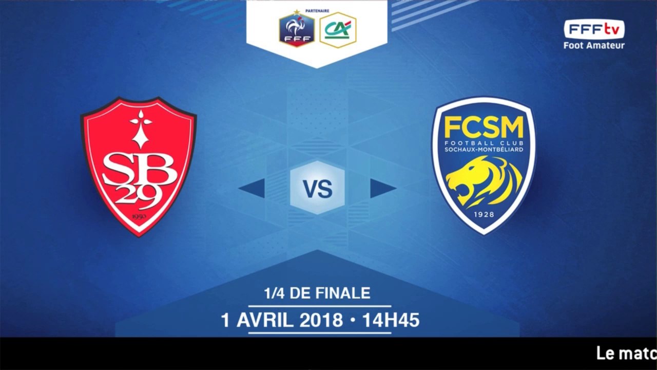 COUPE GAMBARDELLA-CA, 1/4 de Finale - Stade Brestois / FC Sochaux-M. - Dimanche 1 Avril à 14h45 (2)