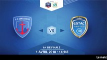 COUPE GAMBARDELLA-CA, 1/4 de Finale - US Concarneau - ESTAC - Dimanche 1 Avril à 14h45 (6)