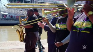 Triple H's theme played by New Orleans brass band