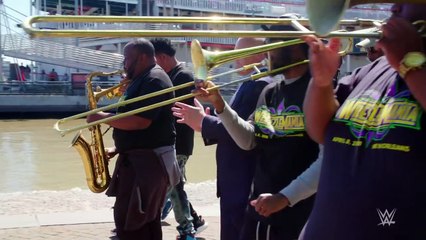 Triple H's theme played by New Orleans brass band