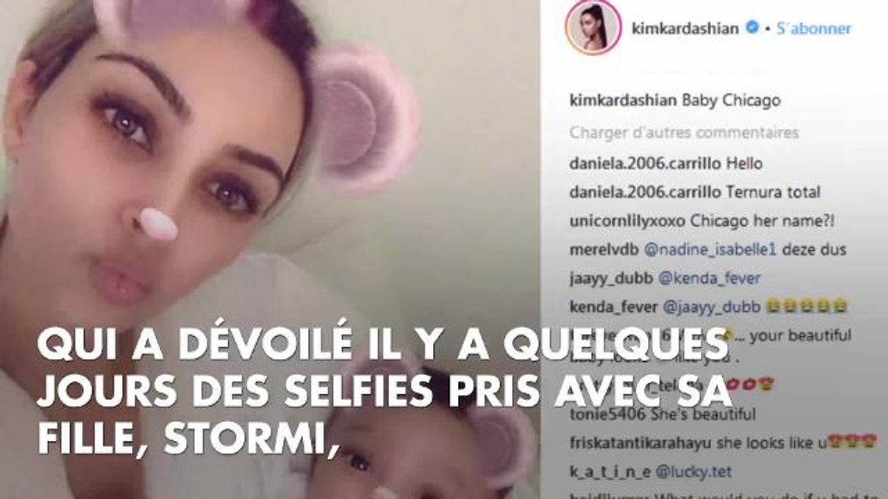 Kim Kardashian poste une photo de son fils Saint et de sa fille Chicago