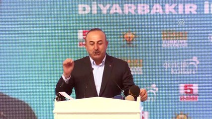 Dışişleri Bakanı Çavuşoğlu: 'Bu gençler yıkmaz yakmaz ancak inşa eder' - DİYARBAKIR