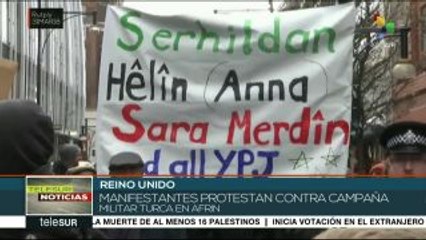 Exigen en Londres el alto a la operación militar turca en Afrin, Siria