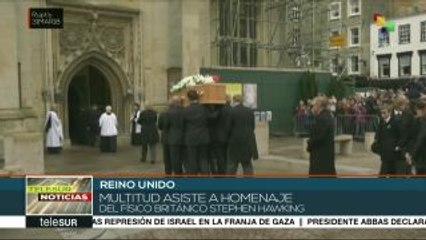 Realizan en Cambridge el funeral de Stephen Hawking