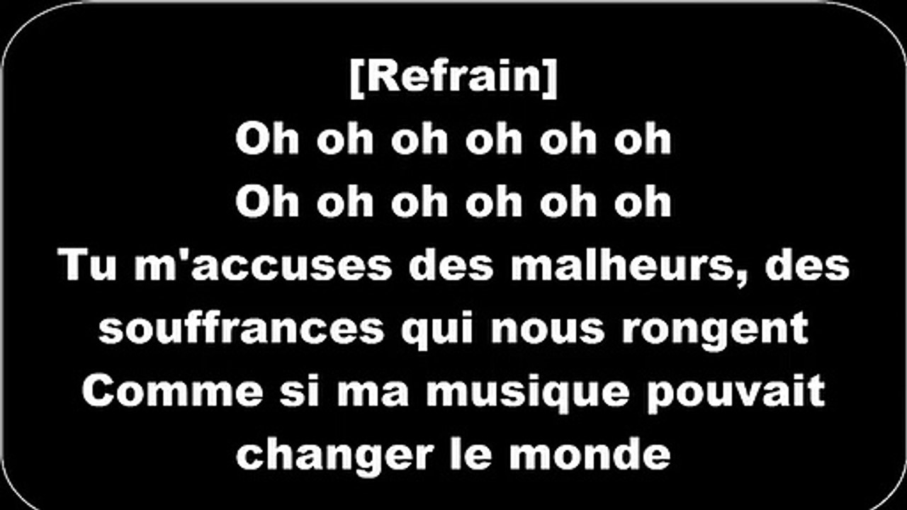 Maître Gims - Nos valeurs (parole)