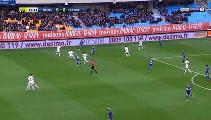 Troyes / Nice résumé et buts 0-2