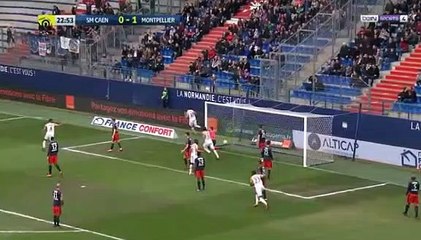 Caen - Montpellier résumé et buts 1-3
