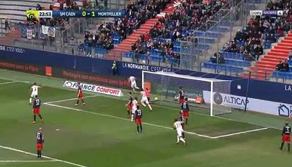 All goals Caen 1-3 Montpellier résumé  et buts  / Ligue 1