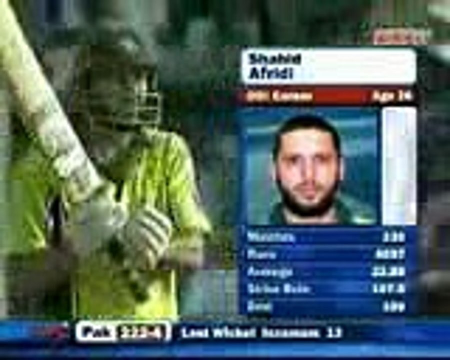 Afridi 77 off 34 vs S.A
