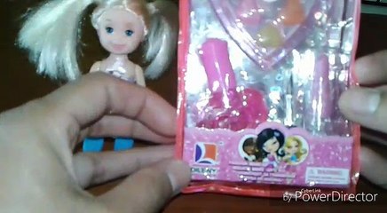 doll makeup kit playing toy video for kids