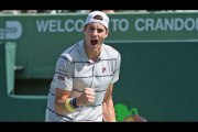 Isner final winning set vs Zverev & winning celebration 2018 miami open (1st april 2018)