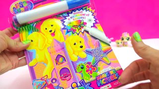 Disney Pixar Finding Dory + Lisa Frank Puppy Imagine Ink Rainbow Color Pen Surprise Pictures