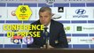 Conférence de presse Olympique Lyonnais - Toulouse FC (2-0) : Bruno GENESIO (OL) - Mickaël  DEBEVE (TFC) / 2017-18