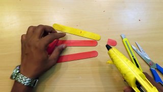 How to make a Mini Dart Gun Using Popsicle Sticks That Shoots - Easy Pop Stick Gun Tutorials