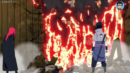 Sasuke Aparece Frente a Los Kages, Sasuke VS Mei Terumi (Mizukage), Karin Le dice a Mei Vieja Bruja