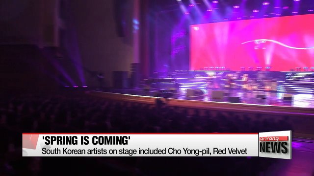 North Korean leader Kim Jong-un, wife attend performance by South Korean art troupe in Pyongyang