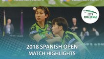 2018 Spanish Open Highlights I Sato Hitomi/Honoka H. vs Sarah De Nutte/Ni Xia Lian (Final)