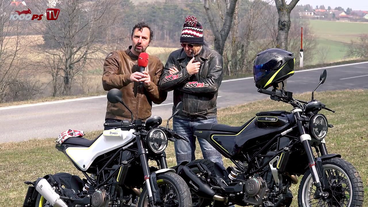 1000PS Test - Husqvarna Vitpilen versus Svartpilen 401 - Huskys voll entfesselt