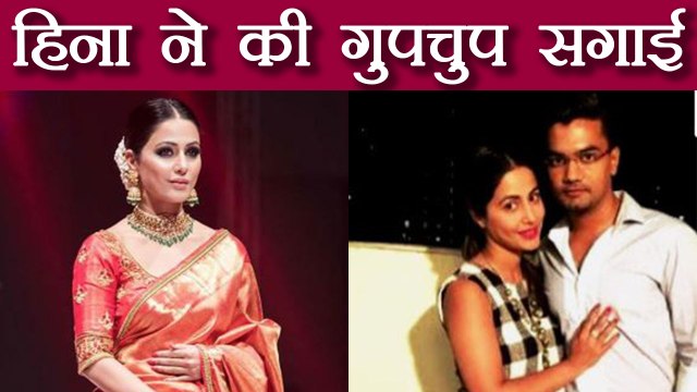 Hina Khan Secretly ENGAGED to Rocky Jaiswal in Dubai | FilmiBeat