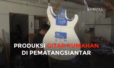 Tiga Pemuda Ini Produksi Gitar Akustik di Pematangsiantar