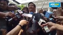 Former Sen. Bongbong Marcos says some ballot boxes in Camarines Sur may have been opened ahead of recount