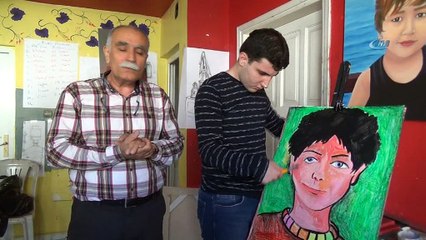 Otistik Ali Eren'in resim aşkı